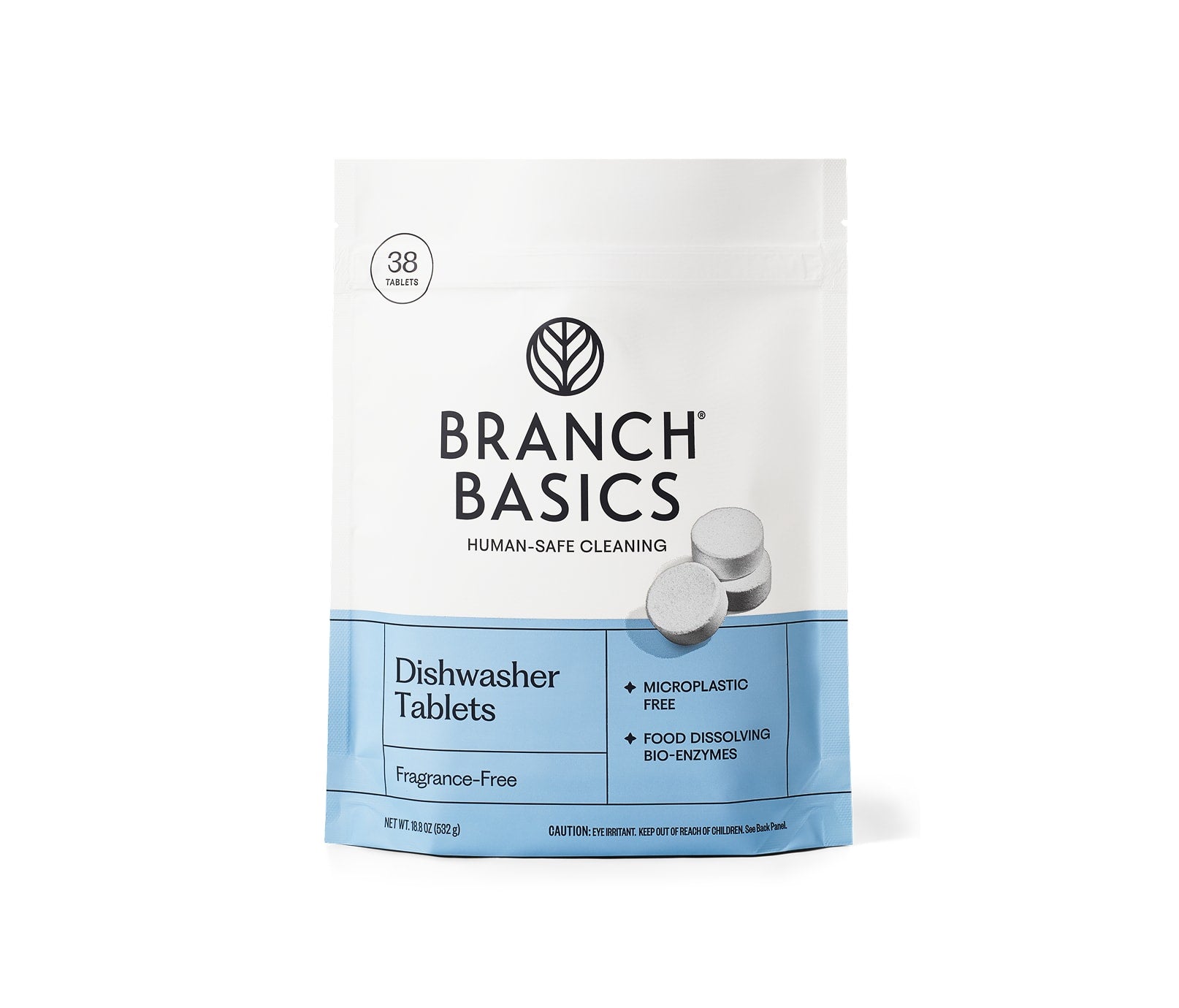 Branch Basics dishwasher tablets packaging on a white background - View 1
