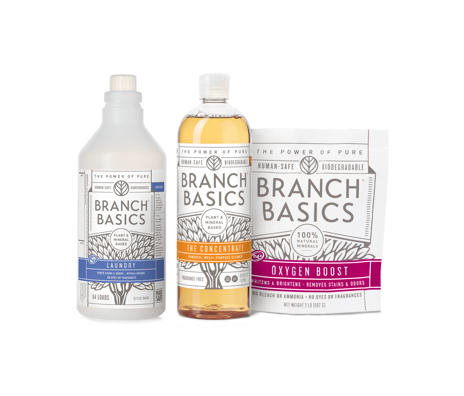 The Laundry Kit featuring a refillable Plastic bottle, displayed against a transparent background. - View 2
