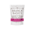 A pouch of Branch Basics Oxygen Boost, designed for laundry, stain and grout cleaning.